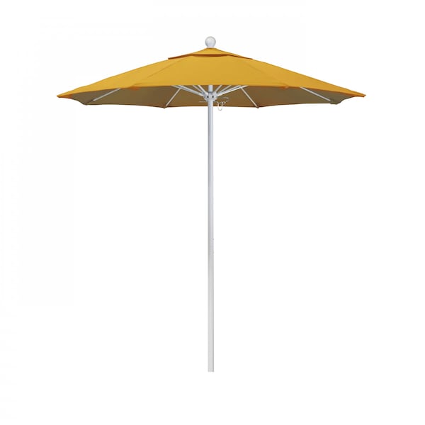 California Umbrella Patio Umbrella, Octagon, 96" H, Olefin Fabric, Lemon - 194061004975
