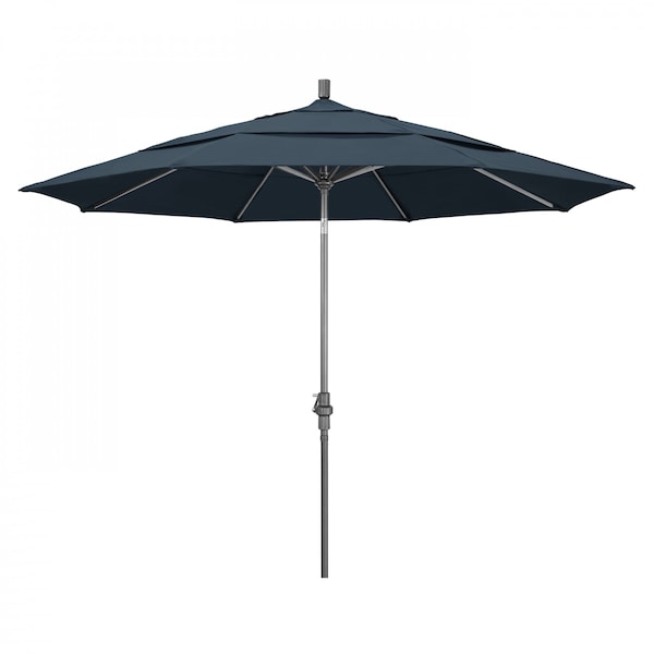 California Umbrella Patio Umbrella, Octagon, 110.5" H, Pacifica Fabric, Sapphire - 194061013496