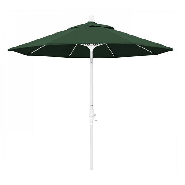 California Umbrella Patio Umbrella, Octagon, 101" H, Olefin Fabric, Hunter Green - 194061027042