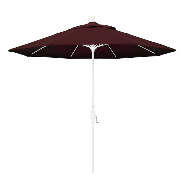 California Umbrella Patio Umbrella, Octagon, 101" H, Pacifica Fabric, Burgundy - 194061027356