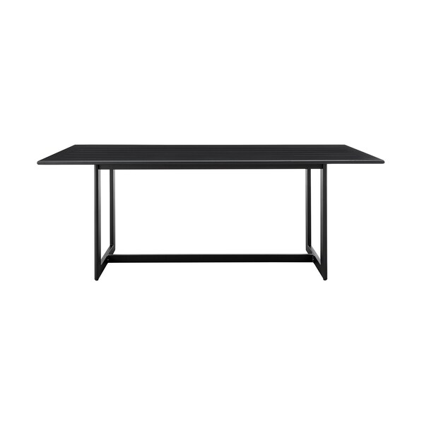 Armen Living Grand Outdoor Patio 5-Piece Dining Table Set in Aluminum with Gray Cushions - 840254333260