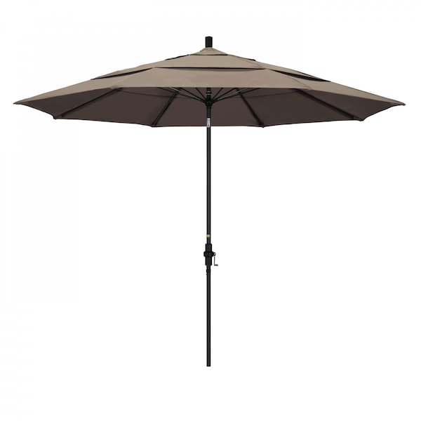 California Umbrella Patio Umbrella, Octagon, 109.5" H, Sunbrella Fabric, Taupe - 194061022481