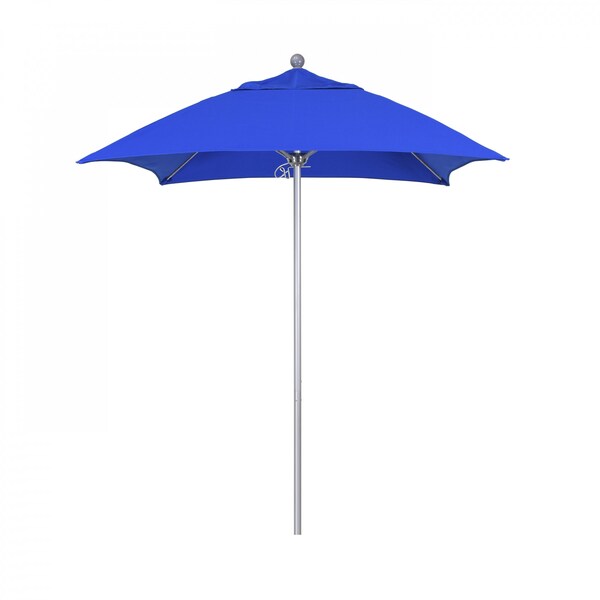 California Umbrella Patio Umbrella, Square, 103.13" H, Sunbrella Fabric, Pacific Blue - 194061002520