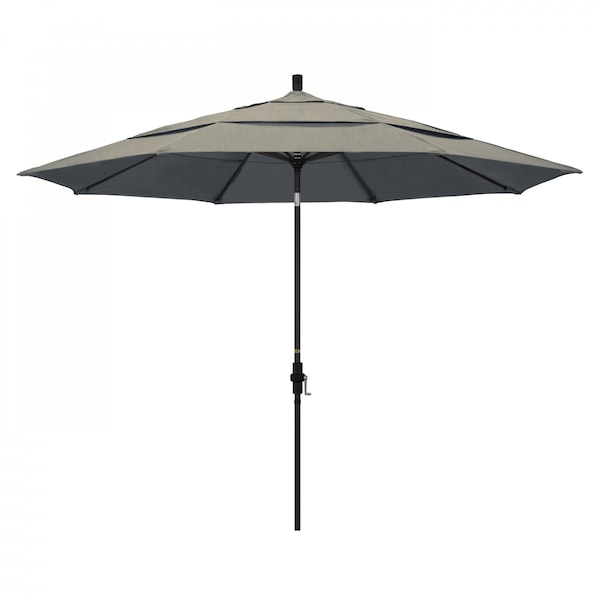 California Umbrella Patio Umbrella, Octagon, 110.5" H, Sunbrella Fabric, Spectrum Dove - 194061015247