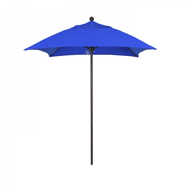 California Umbrella Patio Umbrella, Square, 103.13" H, Sunbrella Fabric, Pacific Blue - 194061002599
