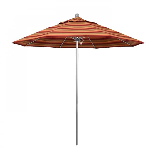 California Umbrella Patio Umbrella, Octagon, 103" H, Sunbrella Fabric, Astoria Sunset - 194061005705