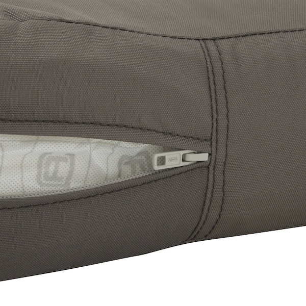 Classic Accessories Ravenna Seat Cushion, Dark Taupe, 21"x19"x5" - 62-017-TAUPE-EC