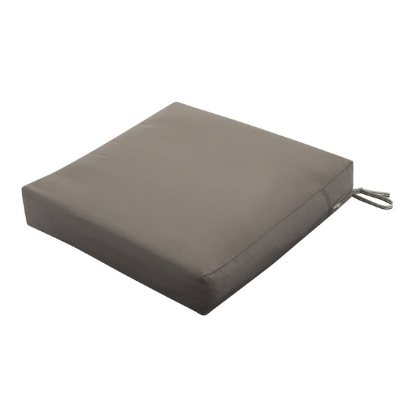 Classic Accessories Ravenna Seat Cushion, Dark Taupe, 21"x19"x5" - 62-017-TAUPE-EC