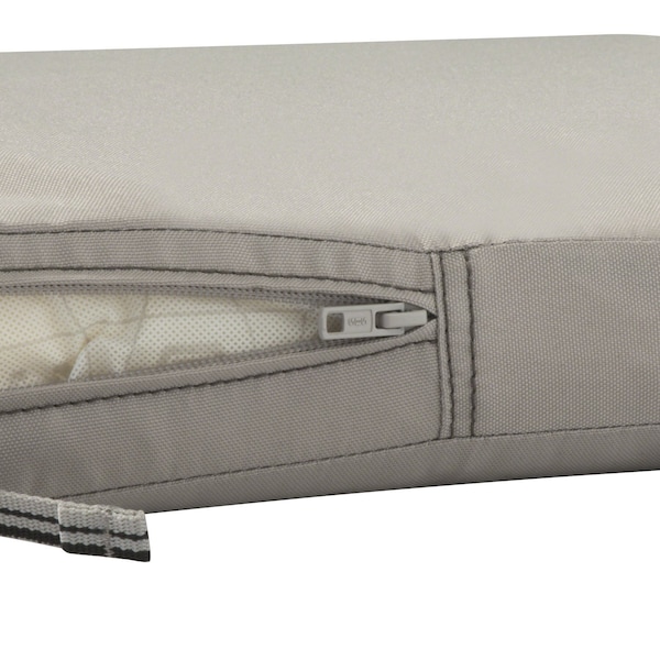 Classic Accessories Ravenna Back Cushion, Muchroom, 21"x20"x4" - 62-024-MUSHRM-EC