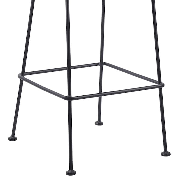 Armen Living Acapulco 30" Indoor Outdoor Steel Bar Stool with Gray Rope - LCACBAGR30