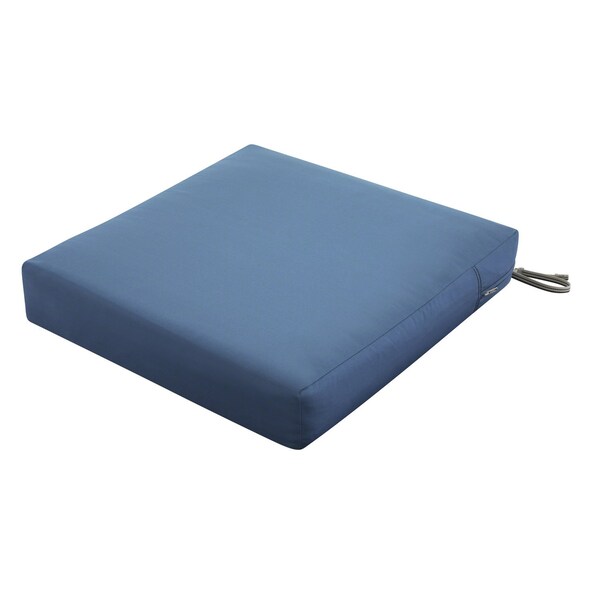 Classic Accessories Ravenna Seat Cushion, Empire Blue, 25"x25"x5" - 62-020-EMBLUE-EC