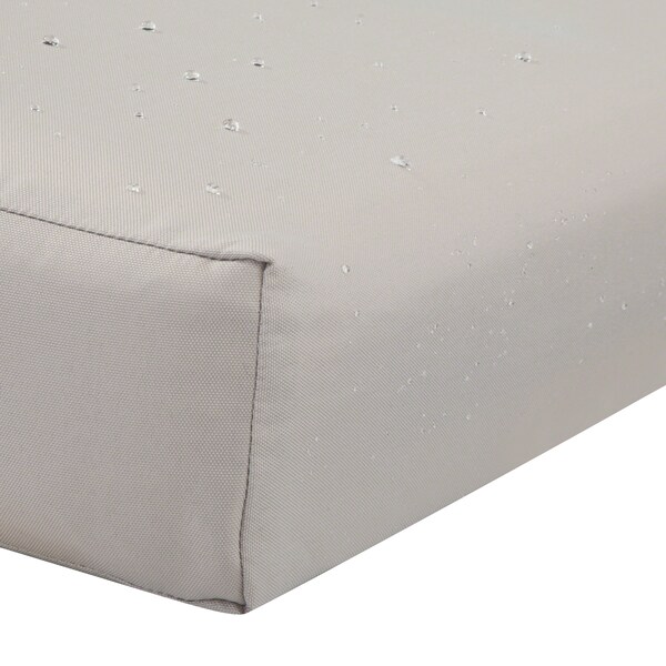 Classic Accessories Patio Lounge Chair/Loveseat Back Cushion, 23 x 20 x 4 Inch, Mushroom - 62-060-MUSHRM-EC