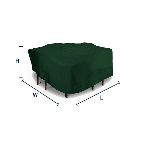 Eevelle Meridian Square Table Set Cover, Hunter Green, 92 in L x 25.5 in W x 92 in H - MDTBLSQR_92L_92W_25H-HTR