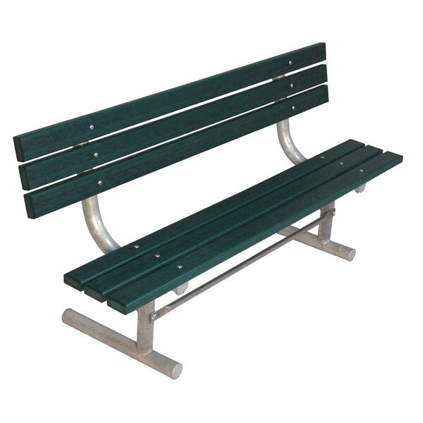 Ultrasite Outdoor Bench, 96 in. L, Green, Recycled Plastic - G940P-GRN8