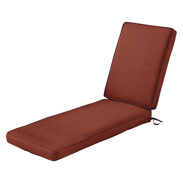 Classic Accessories Chaise Lounge Cushion, Heather Henna, 72" x 21" x 3" - 62-001-HHENNA-EC