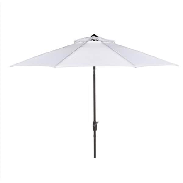 Safavieh 9 ft. Ortega Crank Umbrella - White - PAT8001F
