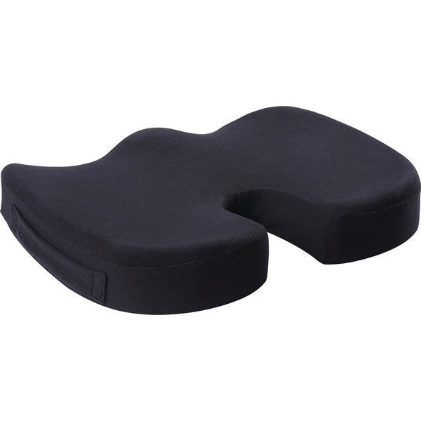 Lorell Butterfly-Shaped Seat Cushion, 17.5" x 15.5", Black - LLR18307