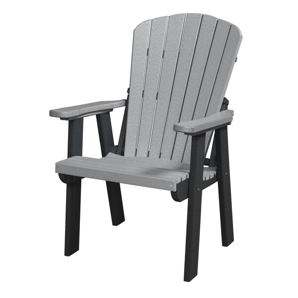 Invernaculo 42 x 24.5 x 21 in. Os Home & Office Model Fan Back Chair with Black Base, Light Gray - IN2750967