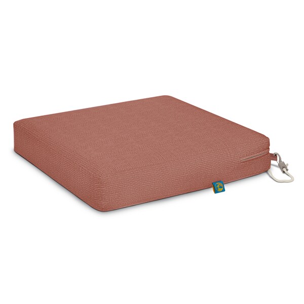 Classic Accessories Weekend 21" x 21" x 3" Dining Seat Cushion, Cedarwood - CCWCH21213