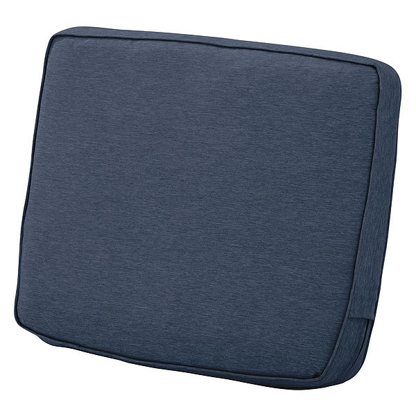 Classic Accessories Lounge Back Cushion, Heather Indigo, 23" x 22" x 4" - 62-040-INDIGO-EC