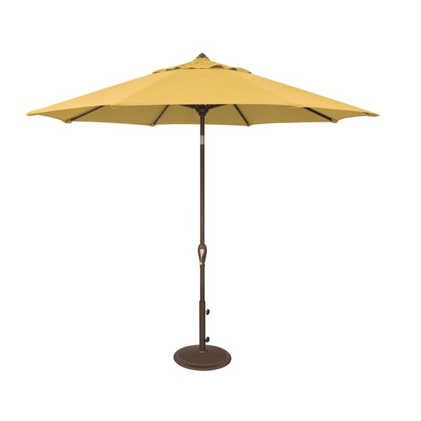 Simply Shade SimplyShade  Aruba 9 ft. Octagon Solefin Auto Tilt Umbrella  Lemon - SSUM91-0900-D2402