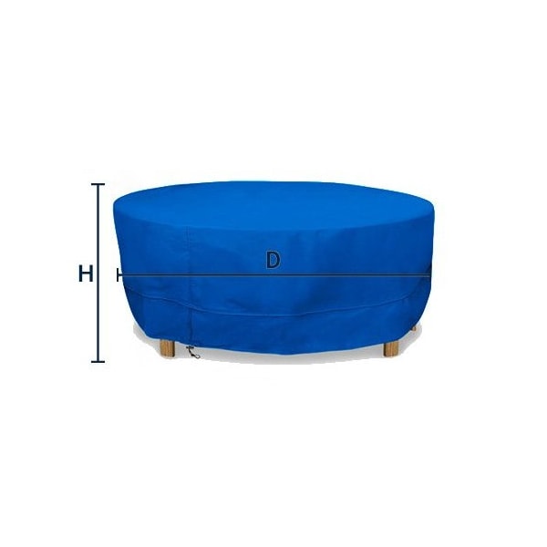 Eevelle Meridian Round Table, Royal Blue, 56 in L x 56 in W x 25.5 in H - MDTBLRND_56D_25H-RYL