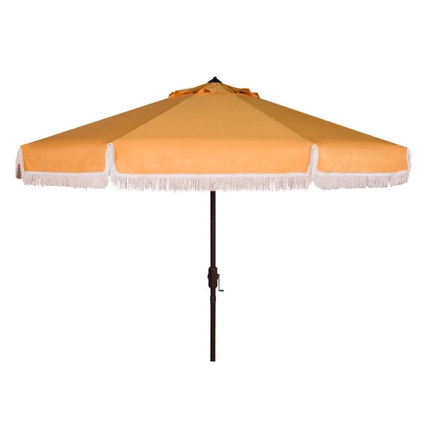 Safavieh 11 ft. Milan Fringe Umbrella, Yellow - PAT8108D
