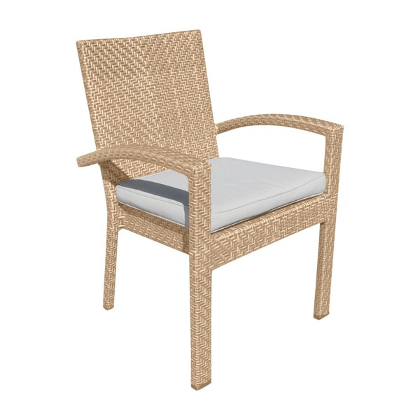 Panama Jack Outdoor Panama Jack Austin Dining Armchairs with Cushions Set of 2 - PJO-3801-NAT-AC-CUSH-SET2