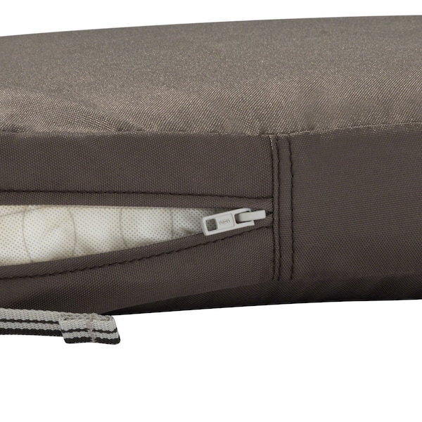 Classic Accessories Ravenna Bench Cushion, Dark Taupe, 48"x18"x3" - 62-015-TAUPE-EC