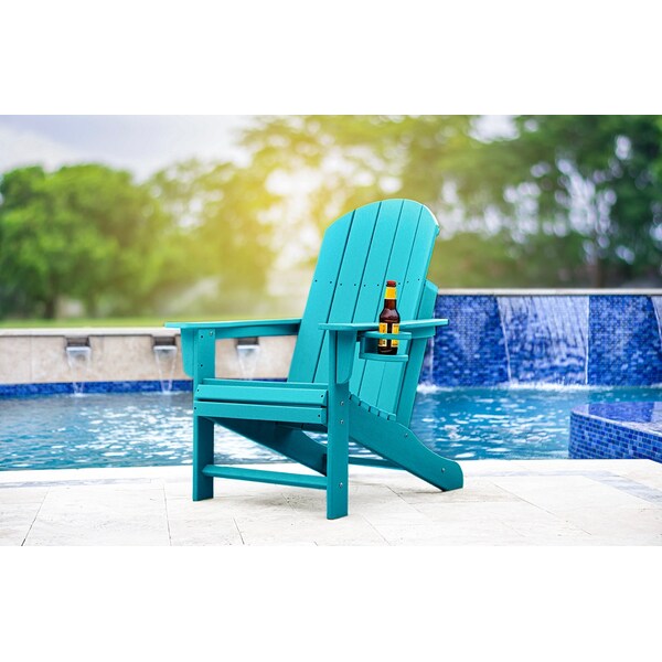 Dura Patio Heavyduty Adirondack Chair, Turqoise - HEAVYDUTY TURQOISE