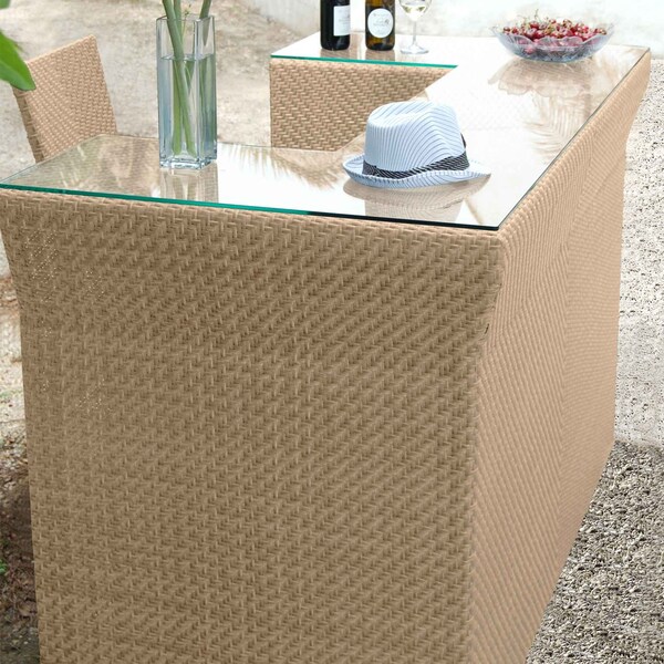 Panama Jack Outdoor Panama Jack Austin Bar with Glass - PJO-3801-NAT-BC-GL