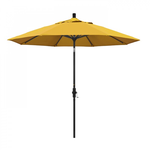 California Umbrella Patio Umbrella, Octagon, 102.38" H, Pacifica Fabric, Yellow - 194061019634