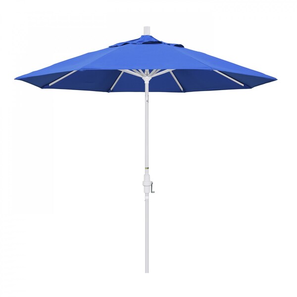 California Umbrella Patio Umbrella, Octagon, 102.38" H, Olefin Fabric, Royal Blue - 194061018347