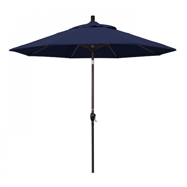 California Umbrella Patio Umbrella, Octagon, 101" H, Olefin Fabric, Navy - 194061034231