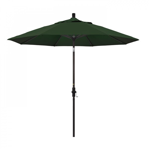 California Umbrella Patio Umbrella, Octagon, 102.38" H, Pacifica Fabric, Hunter Green - 194061017807