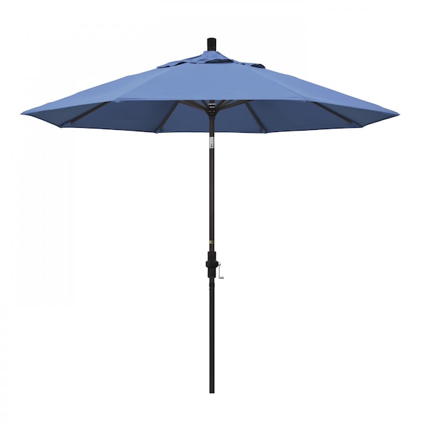 California Umbrella Patio Umbrella, Octagon, 102.38" H, Olefin Fabric, Frost Blue - 194061017517