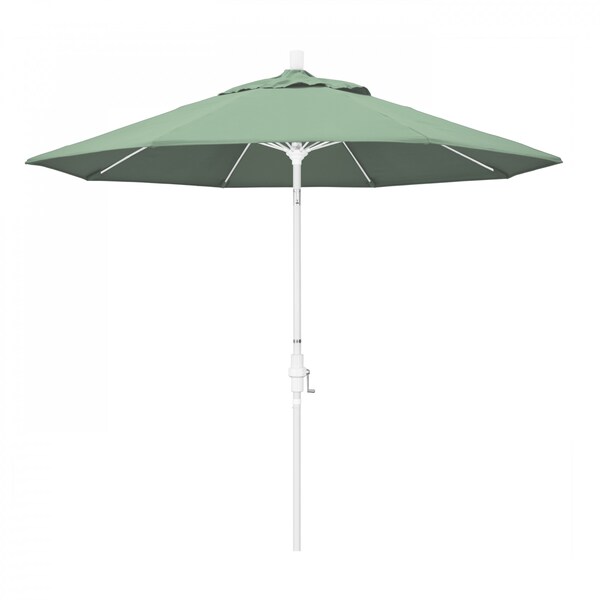California Umbrella Patio Umbrella, Octagon, 101" H, Pacifica Fabric, Spa - 194061027295