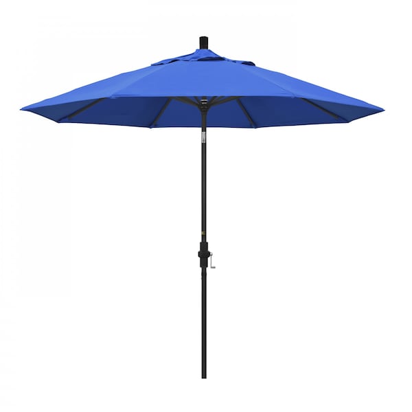 California Umbrella Patio Umbrella, Octagon, 102.38" H, Olefin Fabric, Royal Blue - 194061019245