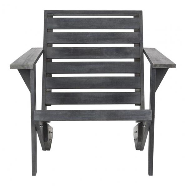 Safavieh 28.35 x 29.53 x 31.89 in. Lanty Adirondack Chair, Dark Slate Gray - PAT6746B