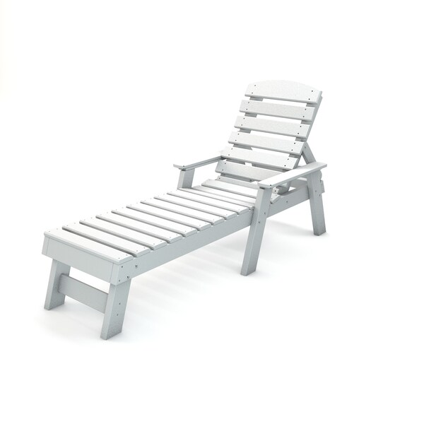 Frog Furnishings White Pensacola Chaise Lounge - PB ADPENCLWHI