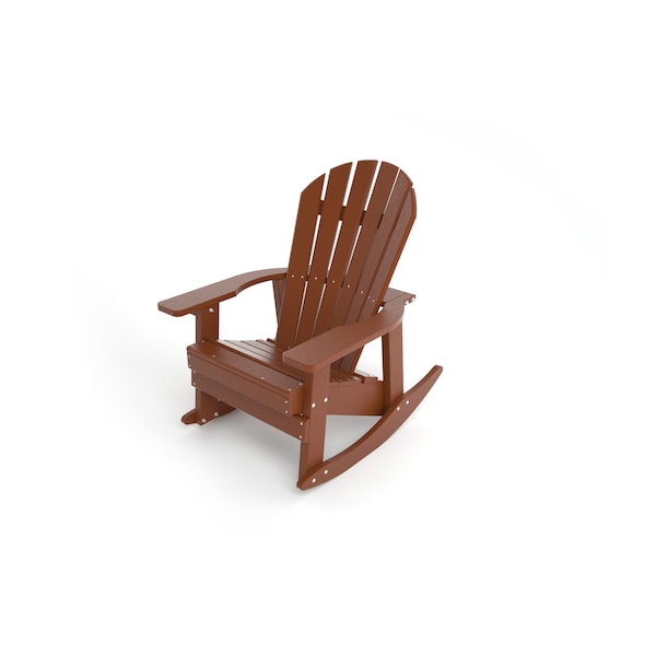 Frog Furnishings Brown Charleston Rocking Adirondack Chair - PB ADCHABRO