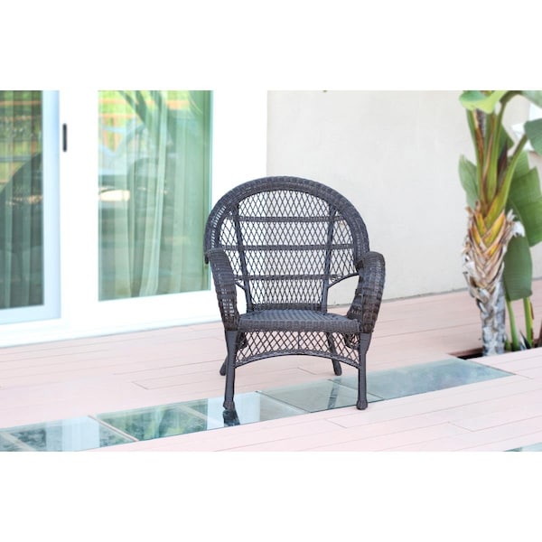 Jeco Santa Maria Espresso Wicker Chair - W00208-C