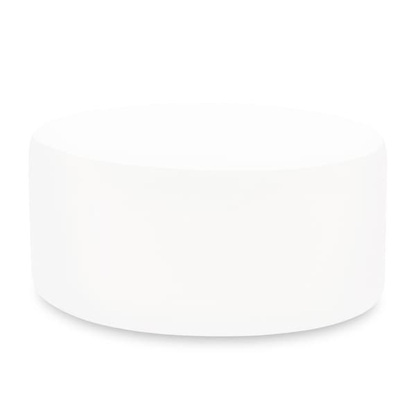 Howard Elliott Universal Round Ottoman Cover sunbrella Outdoor seascape Natural - QC132-467