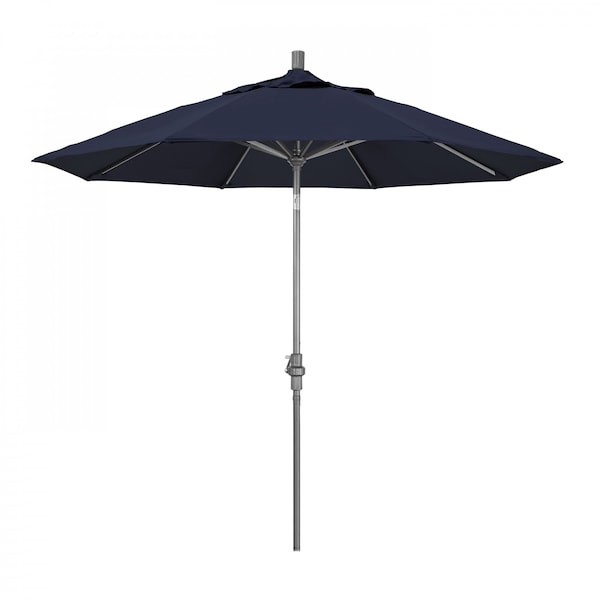California Umbrella Patio Umbrella, Octagon, 102.38" H, Olefin Fabric, Navy - 194061016572