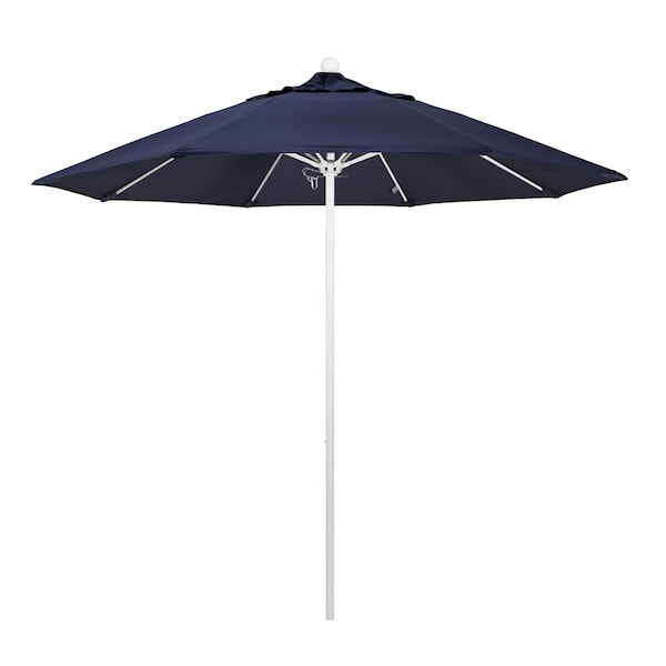California Umbrella Patio Umbrella, Octagon, 103" H, Olefin Fabric, Navy - 194061007624