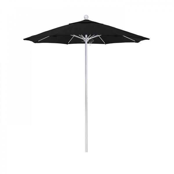 California Umbrella Patio Umbrella, Octagon, 96" H, Pacifica Fabric, Black - 194061005149