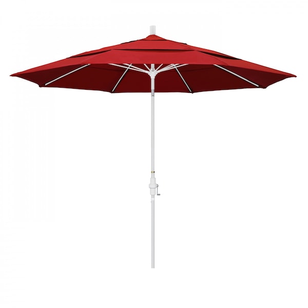California Umbrella Patio Umbrella, Octagon, 109.5" H, Olefin Fabric, Red - 194061021828