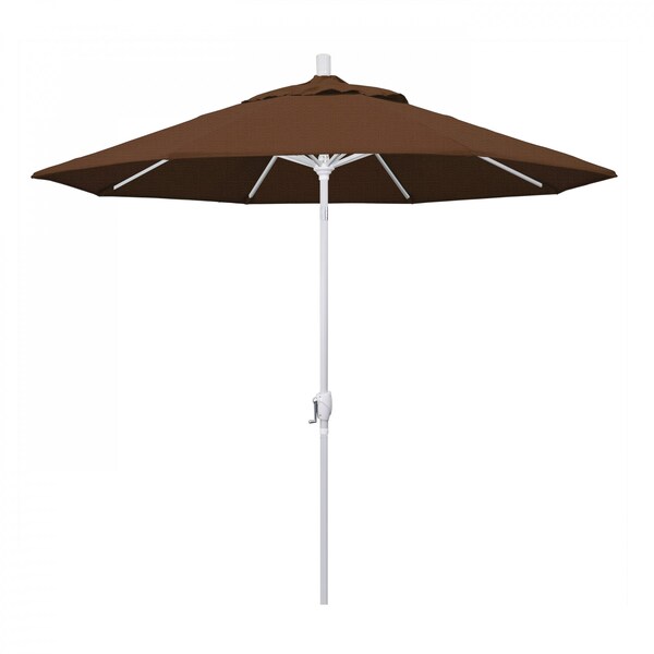 California Umbrella Patio Umbrella, Octagon, 101" H, Olefin Fabric, Teak - 194061034330