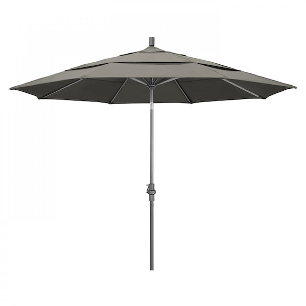 California Umbrella Patio Umbrella, Octagon, 110.5" H, Pacifica Fabric, Taupe - 194061013526