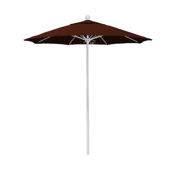 California Umbrella Patio Umbrella, Octagon, 96" H, Pacifica Fabric, Brick - 194061005248